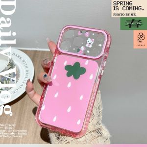 Sanrio | Korea INS Water Drop Strawberry Hello Kitty Case For iphone 17 Pro 16 15 Pro Max Camera Protective Shockproof Sanrio Phone Cover