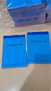 Giấy Mượn Tiền 1 liên và 2 liên