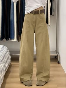 High Waist Wide Leg Denim Jeans Womens Casual Style Spring Autumn New Model Long Length Vintage Scythe Pants for Taller Women