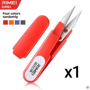RIMEI | Craft Sewing Cutting Scissors U-Shaped with Cap Spring