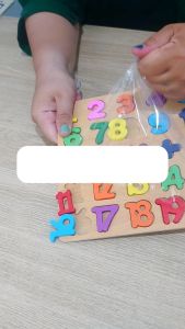 Beringin Toys Mainan Edukasi Number & Alphabet Puzzle Mainan Belajar Anak Puzzle Kayu Angka dan Huruf Mainan Balok