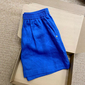 CHOEFULYN | Korean Style Klein Blue Stretch High Waist Loose Fit Shorts