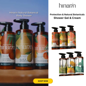 Hinarin Natural Botanicals Trial Kit 30ml x3 | Olive + Argan Oil | Peach + Mango | Coconut + Rice Milk