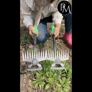 PM1988⚡พร้อมส่ง💯 คราด คราดหญ้า คราดเหล็ก คราดถอนหญ้า คราดมีด้าม คาดหญ้าเหล็ก จอบ อุปกรณ์ทำสวน อุปกรณ์กำจัดวัชพืช ที่พรวนดิน