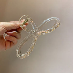 Japanese and Korean Style Minimalist Twisted Flower Shape Back Head Large Size Grip Hair Volume More than Shark Clip Updo Hair Accessories Clip Hair Accessories