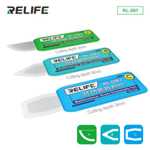 RELIFE RL-087 3-IN-1 High Toughness Disassembly Tool Set for iPhone iPad Samsung LCD Screen Pry Opening Phone Repair Tools