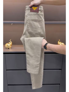 กางเกงยีนส์ทรงตรงสำหรับผู้ชาย ทรงสลิมฟิต กางเกงขายาวทรงลำลอง ทรงเข้ารูป สีสันสดใส ทรงเข้ารูป กางเกงขายาวสำหรับใส่ไปทำงาน