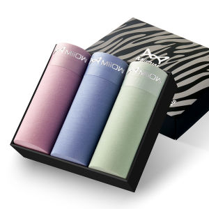 CMENIN  3Pcs 80 Đếm Phương Thức Gợi Cảm Nam Quần Lót Võ Sĩ Quần Short Lụa Đáy Quần Người Quần Lót Boxer Liền Mạch Cắt Quần Lót Thân Cây MRH008