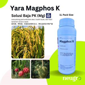 YARA YaraVita Magphos K 1L Magnesium PK Fertilizer Solution Foliar Fertilizer Baja Foliar Baja Penggalak Bunga Buah