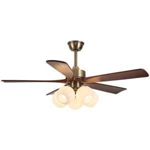 NVC | Vintage Chinese Fan and Light Combination Ceiling Fan