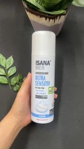 Bọt Cạo Râu ISANA Men Sensitiv 300ml – Dành Cho Da Nhạy Cảm và Da Siêu Nhạy Cảm Không Kích Ứng Chăm Sóc Mềm Mại