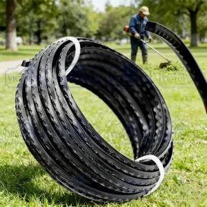 Jagged 3.0mm 5m Trimmer Line Black Durable Nylon Wire for Brush Cutter Trimmer Head Garden Power Tool Accessories Grass Cutter