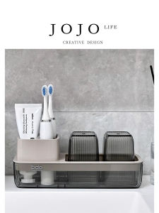 JOJOS L. PD. Bathroom Toothbrush Holder No Drilling Required Level Placement Popular Brand Household Personal Cleaning Tools