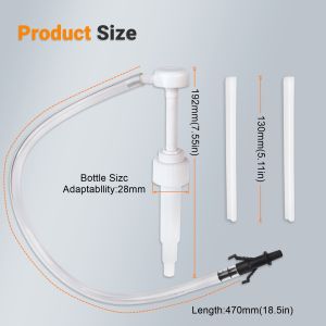 Manual Plastic Gear Oil Differential Fluid Pump With 3rd Hand Adapter Fits Standard Quart Bottles For Cars Trucks Compatible