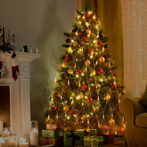 โคมไฟ Lampu Hias สำหรับงานเทศกาล แสงอาทิตย์กลาง ระบบกริดไฟประดับต้นคริสต์มาสกันน้ำสาย ครอบครัว ตั้งแคมป์รอมฎอนที่สุดใหญ่ รูปทรง 40W สำหรับการผ่าตัดในสวนตกแต่งสนามหญ้า รวมถึงเครื่องปรับแต่งและเครื่องมือสำหรับการผ่าตัดได้ง่าย