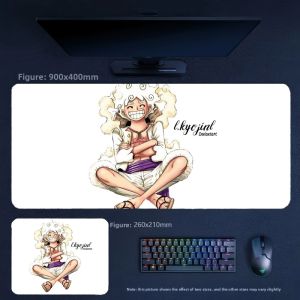 Bandai | High-quality Animation ONE PIECE Luffy Zoro Series Non-slip Leather Mouse Pad Large Size Precision Lock Edge Anti Slip Table Mat