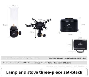 Mountainhiker | MOUNTAINHIKER New 3PCS Set 12 Prism Gas Tank Mochizuki Gas Tank Light Outdoor Camping Universal Thread Port Portable Inflation