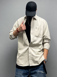 Trendy Loose Cotton Long Sleeves Shirt: A Must-Have for Men's Outfits