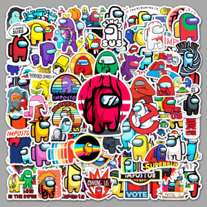 among Us Graffiti Stickers for Luggage Skateboard Car Laptop Decorative Decals 100 Pcs Cartoon Style Digital Accessories