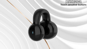 X9 Bluetooth 5.4 Single Ear Ear Clip Headphones Wireless Earbuds with Microphone Stereo Noise Reduction Bone Conduction Sports Business Headset Waterproof