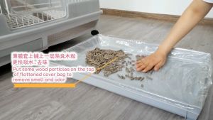 Disposable Pet Cage Liner Easy Clean Plastic Tray Cover Leak Proof Rabbit Hamster Hedgehog Puppy Kitty Cage Cleaning Liner