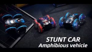 【Local Delivery】2.4 GHz waterproof remote control ship amphibious remote control vehicle all terrain RC stunt vehicle