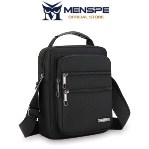 MENSPE Mens Shoulder Bag Handbag Waterproof Oxford Cloth Bag Messenger Bag Phone Bag Travel Bag Business Bag Large Capacity Cross Body Bag Lightweight Casual Bag Leisure Sport Street Bag