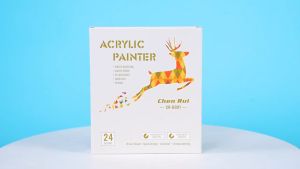 12/24/60 Colors Dual-Head Acrylic Marker Pen Coloring Pen Highlighter Set Of Painting And Drawing Acrylic Marker Office Supplies