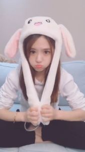 TikTok LED Cartoon Magic Hat Ear Move Up and Down Dance With Airbag Cute Bunny Movable JumpingPlush Toy Fashion Gifts