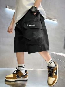 Boys Shorts Summer 2024 New Arrival Summer Clothes Medium and Large Kids Boys Summer Pants Internet Celebrity Fried Street Cargo Pants Tide