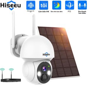 Camera IP Năng Lượng Mặt Trời Hiseeu 2K 4MP WIFI PTZ Với Tính Năng Phát Hiện Con Người & Tầm Nhìn Ban Đêm Cho Hệ Thống Camera Quan Sát Không Dây Giám Sát P2P