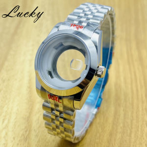  31mm for NH05 Ladies Curved Watch Case 904L Stainless Steel Sapphire Glass Fit NH05 NH06 Movement Accessory