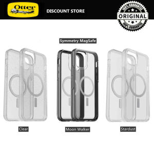 OtterBox iPhone 14 13 12 Pro Max / iPhone 14 Pro / iPhone 14 Plus / iPhone 11 Pro Max Symmetry Series+ Clear Antimicrobial Case With MagSafe Built-in Magnet iPhone Cover