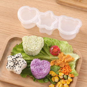 Heart Star Bear Shaped Molds for Bento Lunch Preparation