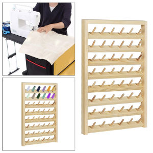48 Spool Sewing Thread Rack Wall-Mounted Sewing Thread Holder Organizer Sewing Embroidery Machine Sewing Storage Holder Sewing-Thread-Rack