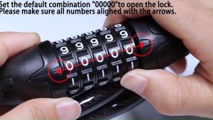 Tonyon Bike Cable Lock ◇ 5 Digit High Quality Security Chain Lock with Resettable 5 Number Combination Self Coiling Anti-theft 566 with Mount Bracket Component 120cm long size For Bicycle Scooter Grills Outdoor Sports No Key Convenience