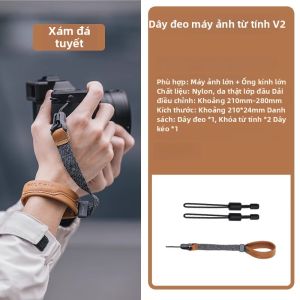 Ulanzi | Dây Đeo Tay Máy Ảnh Da Thật Có Thể Tháo Rời Từ Tính