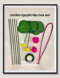 Combo NGUYÊN LIỆU làm hoa sen 5 bông