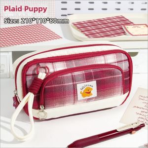 DANLIE | Ins-style Large Capacity Soft Multi-functional Pencil Case