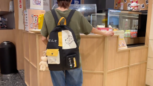 LVOD ไนล่อนความจุขนาดใหญ่กระเป๋าเป้สะพายหลังวัยรุ่นสีที่บริสุทธิ์กระเป๋านักเรียนผู้หญิงผู้ชายกันน้ำท่องเที่ยว R Ucksack กระเป๋านักเรียนนักศึกษา