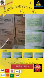 POPOK BAYI BERKUALITAS MERK HANUKA UKURAN S M L DAN XL ISI 50pcs