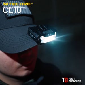 Nitecore CL10 Clip-on Flashlight - Multipurpose - Lightweight 28grams - AAA Battery -3 Light Sources