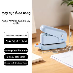 deli | Máy Xỏ Lỗ Đa Năng A4