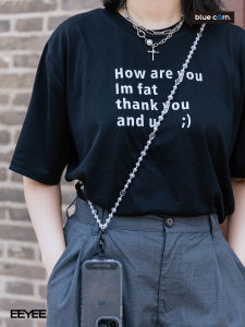 สร้อยคอโทรศัพท์มือถือ Bluecorn โซ่กระเป๋าสะพายข้างดีไซน์การ์ตูนน่ารักทำมือสุดเก๋ไก๋พร้อมลูกปัดประดับเพชร