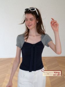 Áo Thun Ôm Body Tay Ngắn Hai Màu