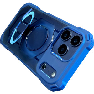 DAIMANG | Shockproof Magnetic Phone Case With Stand Blue