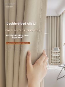 Nature Wind Sunshine | Rèm Cửa Vải Linen Đôi Mặt Dày Chống Nắng Hiện Đại Minimalist Cho Phòng Ngủ Hoặc Ban Công