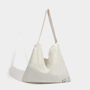 New French Style Simple Canvas Commuter Bag Lazy Fashion Shoulder Bag Thickened Handbag for Students Class And Women