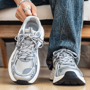 Mens Breathable Running Shoes 2025 New Summer Mesh Low Top Fashion Casual Sports Sneakers Comfortable All-Match Dad Shoes