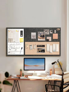 Creative Felt Wall Stick Magnet Whiteboard No Punching Instant Photo Display Board Absorption Board for Kindergarten